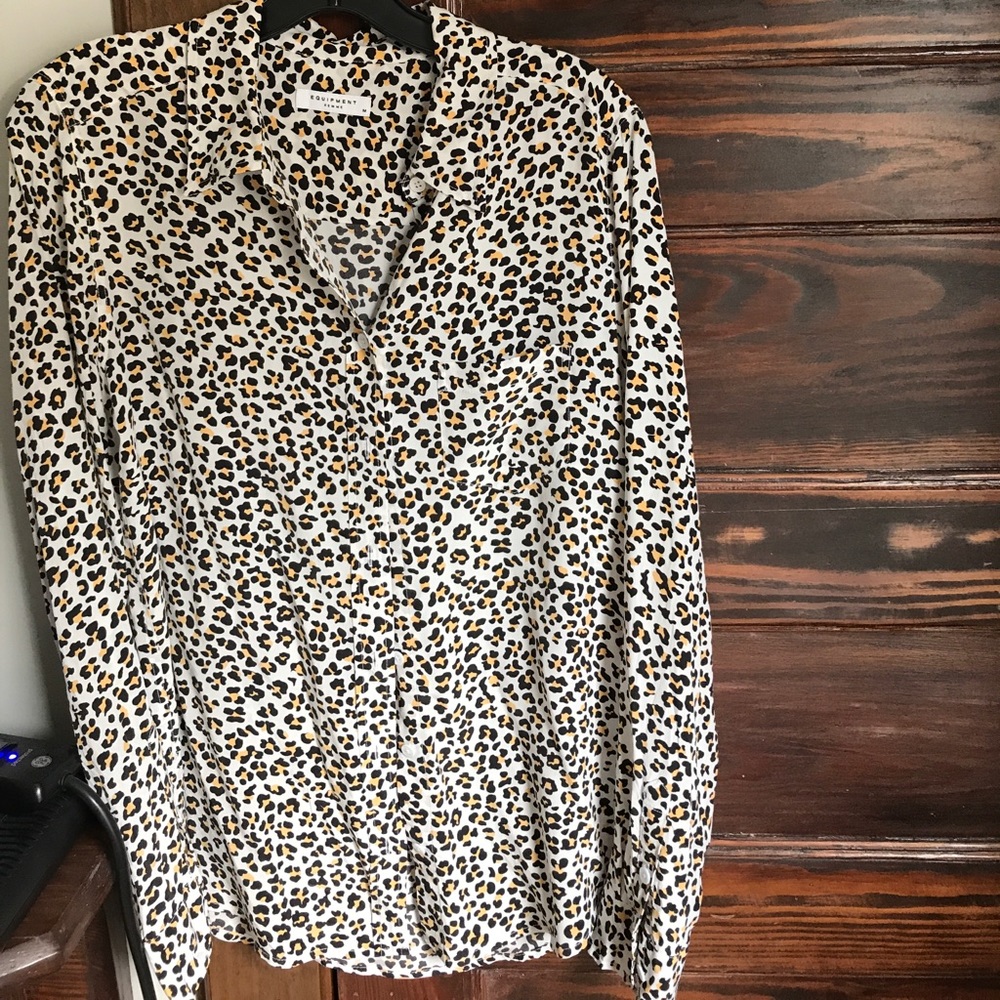 Equipment Button Down Blouse - image 1